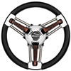 Schmitt & Ongaro Burano Wheel - 14" Black Polyrethane - 3/4" Tapered Hub