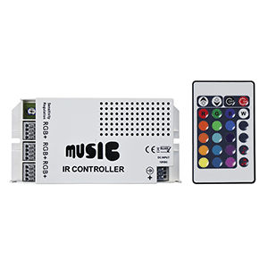 HEISE Sound Activated RGB Controller with IR Remote