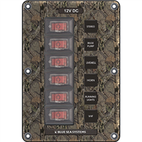 Blue Sea 4325 Circuit Breaker Switch Panel 6 Position - Camo