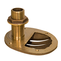 GROCO 2-1/2" Bronze Combo Scoop Thru-Hull with Nut STH-2500-W