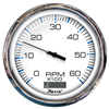 Faria 5" Tachometer with Digital Hourmeter (6000 RPM) Gas (Inboard) Chesapeake White with Stainless Steel Bezel 33863