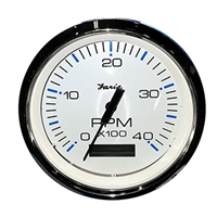 Faria 4" Tachometer with Hourmeter (4000 RPM) (Diesel) Mech. Takeoff & Var. Ratio Alt 33834