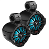 Boss Audio 6.5" Amplified Wake Tower Multi-Color Illuminated Speakers - Black