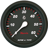 Faria Professional Red 4" Tachometer - 6,000 RPM 34607