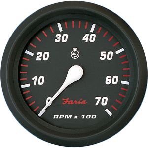 Faria Professional Red 4" Tachometer - 7,000 RPM 34617