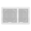 Fusion FM-F77RW FM Series 7.7" Flush Mount Square Marine Speakers - White Grill - 200W