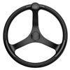 Schmitt & Ongaro Primus Wheel 13.5" Black 3/4" Tapered Shaft with Knob Finger Grips - Black Powder Coat