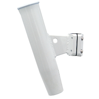 C.E. Smith Aluminum Vertical Clamp-On Rod Holder 1-5/16" OD White Powdercoat with Sleeve