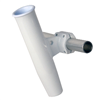 C.E. Smith Aluminum Horizontal Clamp-On Rod Holder 1.66" OD - White Powder Coated with Sleeve