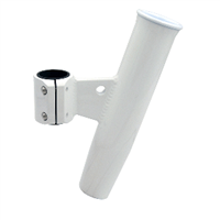 C.E. Smith Aluminum Vertical Clamp-On Rod Holder 1-27/32" OD White Powdercoat with Sleeve