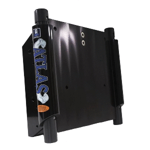 T-H Marine ATLAS 4" Set Back Hydraulic Jack Plate - Gloss Black Anodized AHJ-4V-B-DP