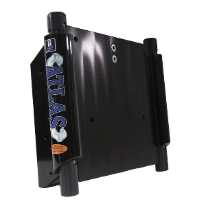 T-H Marine ATLAS 8" Set Back Hydraulic Jack Plate - Glossy Black Anodized AHJ-8V-B-DP