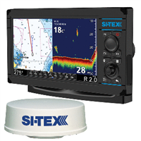 SI-TEX NavPro 900 with MDS-12 WiFi 24" Hi-Res Digital Radome Radar with 15M Cable