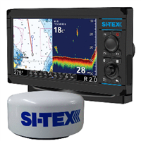 SI-TEX NavPro 900F with MDS-12 WiFi 24" Hi-Res Digital Radome Radar with 15M Cable