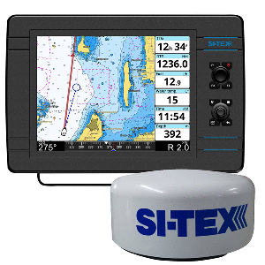 SI-TEX NavPro 1200F with MDS-12 WiFi 24" Hi-Res Digital Radome Radar with 15M Cable