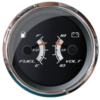 Faria Platinum 4" Multi-Function - Fuel Level & Voltmeter 22013