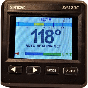SI-TEX SP120 Color System with Rudder Feedback & Type "T" Mechanical Dash Drive, SP120C-RF-4