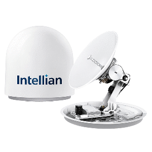 Intellian v60E 65cm Ku-band Maritime VSAT Antenna System - 6W Single Buc Single Cable - Lightweight (Truck Freight)