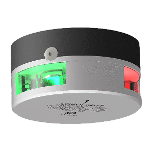 Lopolght Series 201-003 - Starboard & Port Sidelight - 2NM - Reverse Horizontal Mount - Green/Red - Silver Housing 201-003-REVERSE