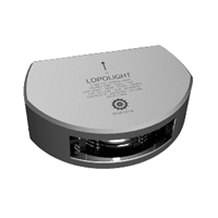 Lopolight 135deg Stern Light with 6M Cable - 2nm - Silver Housing - Single - Vertical Mount 301-006-6M