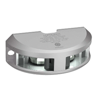 Lopolight Series 200-024 - Navigation Light - 2NM - Vertical Mount - White - Silver Housing 200-024G2