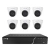 Speco 8 Channel NVR Kit with 6 Outdoor IR 5MP IP Cameras 2.8mm Fixed Lens - 2TB