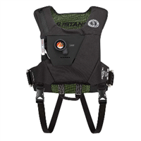 Mustang EP 38 Ocean Racing Hydrostatic Inflatable Vest - Black/Fluorescent Yellow-Green, MD6284-263-0-202