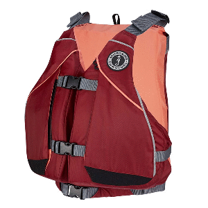 Mustang Women's Moxie Foam Vest - Merlot/Coral, MV807MMS-857