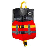 Mustang Youth Livery Foam Vest - Red/Black - 30-50lbs, MV2301-123-0-253