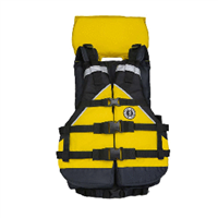 Mustang Explorer V Foam Vest - Yellow/Black - Adult Universal, MV9080-124-0-253