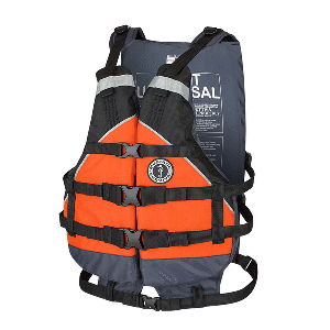 Mustang Youth Canyon V Foam Vest - Orange/Black - 50-90lbs, MV9070-33-0-253