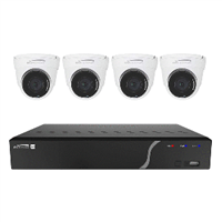 Speco 4 Channel NVR Kit with 4 Outdoor IR 5MP IP Cameras 2.8mm Fixed Lens, 1TB Kit NDAA