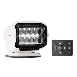 Golight Stryker ST Series Permanent Mount White 12V LED with Hard Wired Dash Mount Remote
