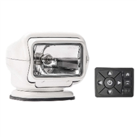 Golight Stryker ST Series Permanent Mount White 12V Halogen with Hard Wired Dash Mount Remote