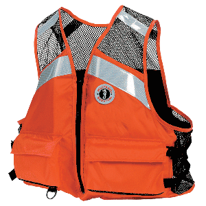 Mustang Industrial Mesh Vest - Orange MV1254T1-2