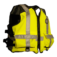 Mustang High Visibility Industrial Mesh Vest - Fluorescent Yellow/Green, MV1254T3-239