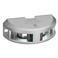 Lopolight Series 200-024 - Navigation Light - 2NM - Vertical Mount - White - Silver Housing - 6M Cable 200-024G2 6M