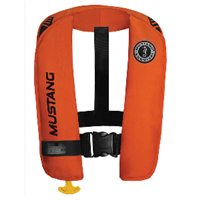 Mustang MIT 100 Inflatable Automatic PFD with Reflective Tape - Orange/Black, MD2016T1-33-0-202