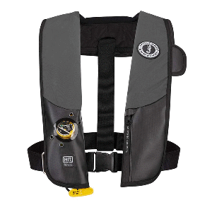 Mustang HIT Inflatable Hydrostatic Inflatable PFD - Grey/Black, MD318302-262-0-202