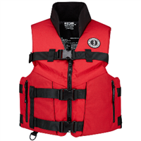 Mustang ACCEL 100 Fishing Foam Vest - Red/Black, MV4626-123