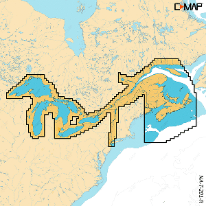 C-MAP REVEAL X - Great Lakes to Nova Scotia, M-NA-T-201-R-MS