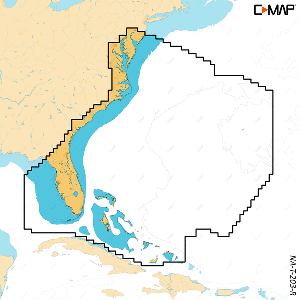 C-MAP REVEAL X - Chesapeake Bay to the Bahamas, M-NA-T-203-R-MS