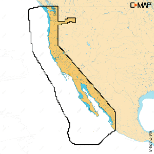 C-MAP REVEAL X - U.S. West Coat & Baja California, M-NA-T-206-R-MS