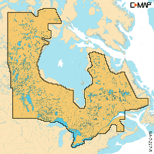 C-MAP REVEAL X - Canada Lakes Insight East HD
