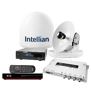 Intellian i2 US System with DISH/Bell MIM-2 (with 3M RG6 Cable) 15M RG6 Cable & DISH HD Wally Receiver, B4-209DNSB2