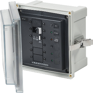 Blue Sea 3123 - SMS Panel Enclosure with ELCI (32A) & 3 Blanks - 230V AC