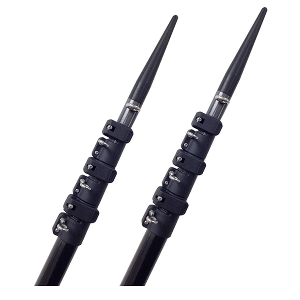 Lee's Tackle 16' Telescoping Carbon Fiber Outrigger Poles Sleeved for TACO Bases CT3916-9002