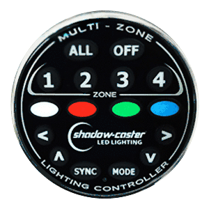 Shadow-Caster Round Zone Controller 4 Channel Remote for MZ-LC or SCM-LC