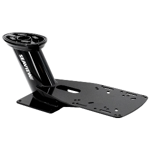 Seaview 13.25" Pre-Drilled Dual Mount for Most Closed Dome Radars - Black - Top Plate Required