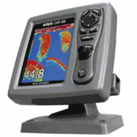 SITEX CVS126 5.7 inch Color LCD Fishfinder with 250/50/200STCX Transom Mount Transducer (Depth, Speed, Temp)